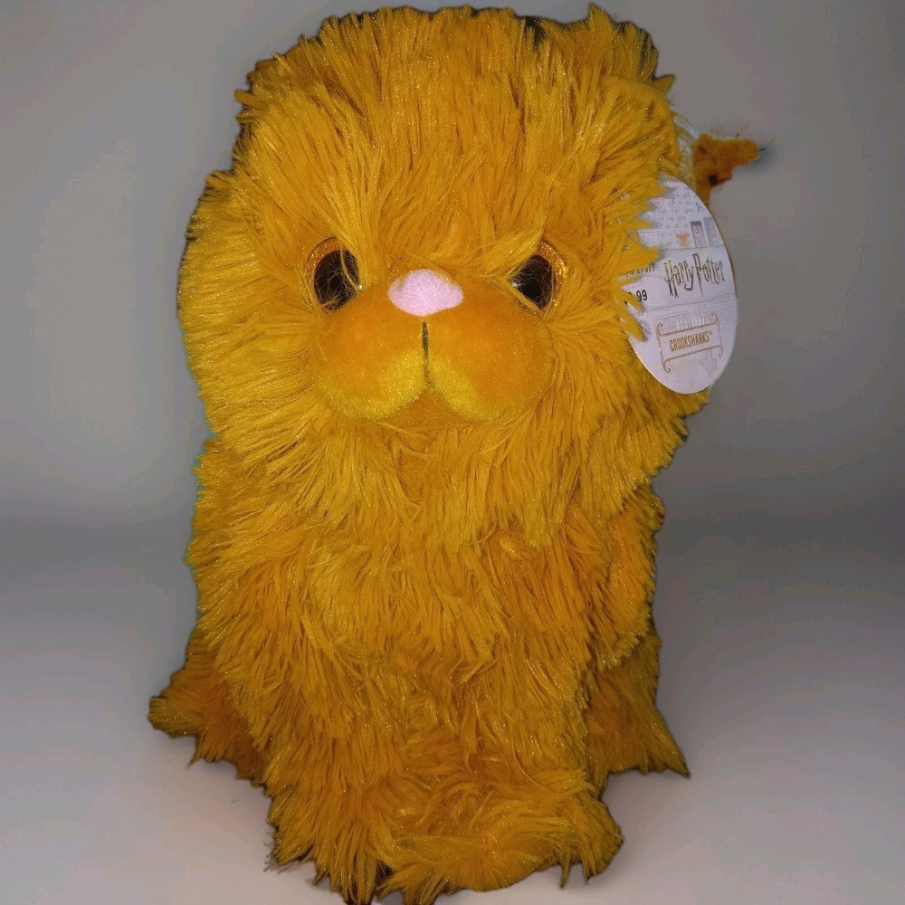 NWT HARRY POTTER CROOKSHANKS CAT LARGE KITTY PLUSH JUST PLAY 27377 WIZARD SHAGGY